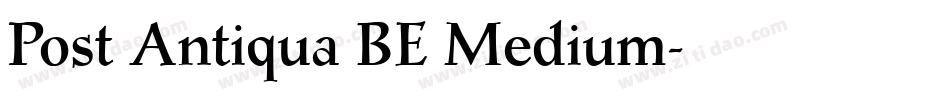 Post Antiqua BE Medium字体转换
